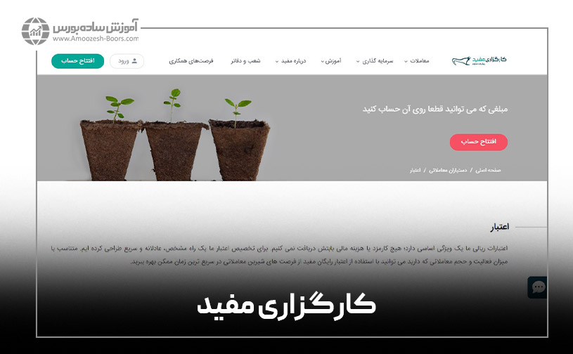 دریافت اعتبار معاملاتی از کارگزاری مفید